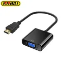 Adattatore HDMI-compatibile con VGA 1080P Cavo convertitore digitale-analogico per Xbox PS4 PC Laptop TV Box per proiettore Displayer HDTV