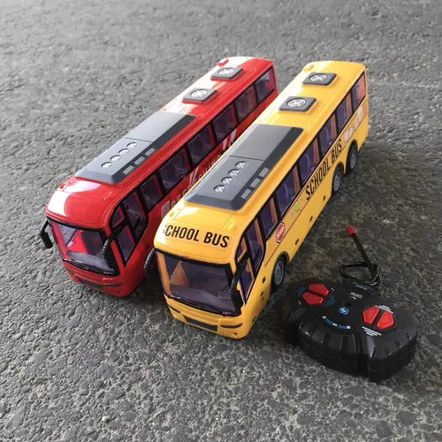 RC Auto Bus Modell 1/30 großer Schulbus mit Licht Fernbedienung Bus Tour Bus Elektroauto Spielzeug