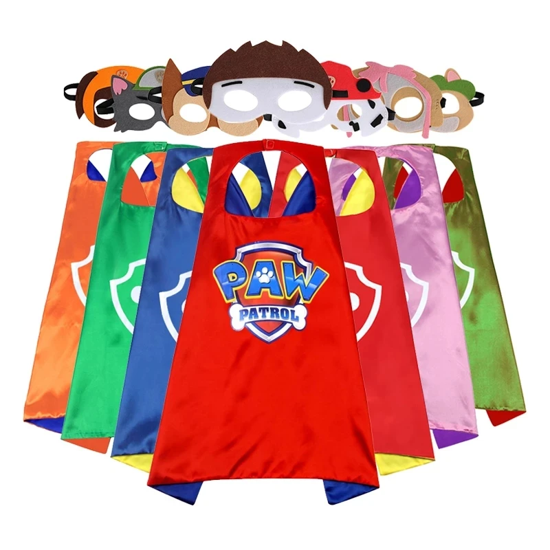 Neue Paw Patrol Spielzeug Set Maske Umhang Cape Cosplay Cartoon Paw Patrol Psi Patrol Geschenk Halloween Party Dekoration Geburtstag Geschenk Image
