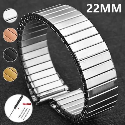 Universal Edelstahl Armband für Rolex Armband Elastische Metall Armband 22mm Armband Männer Frauen Image