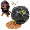 Colore nero Squall Ball Pet Food Dropping Ball Pet Puzzle the Toy Dog Toy Sounding Toy Squeaky Ball