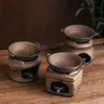 Set scalda tè Vintage portacandele per fornello da tè base riscaldante per candele fatta a mano