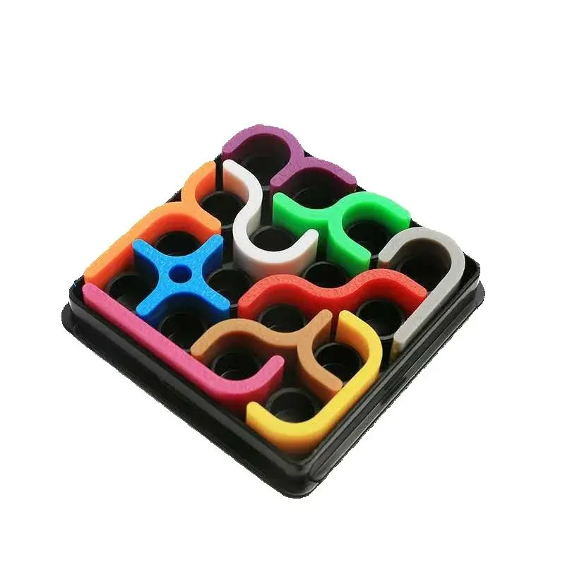 Puzzle di intelligenza 3D creativo Crazy Curve Sudoku Giochi di puzzle Linea geometrica Matrix Puzzle Giocattoli per bambini Giocattolo di apprendimento Regalo