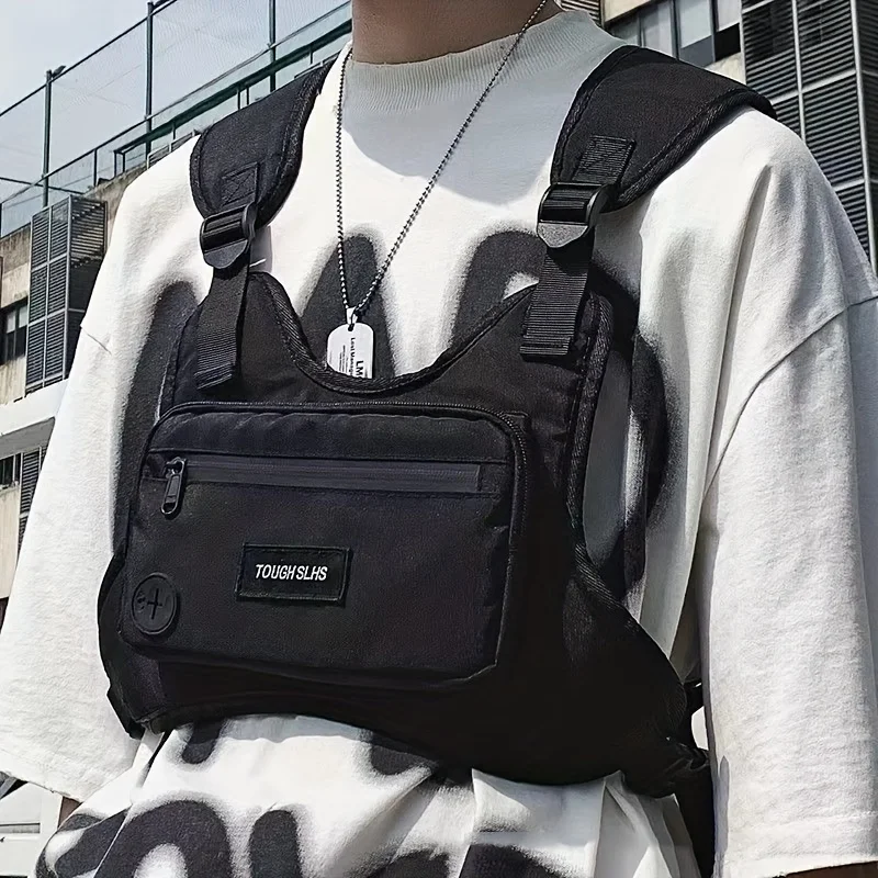 Brusttasche Hip Hop Streetwear große Kapazität Hüft tasche Sport lässige Westentasche für Männer Frauen