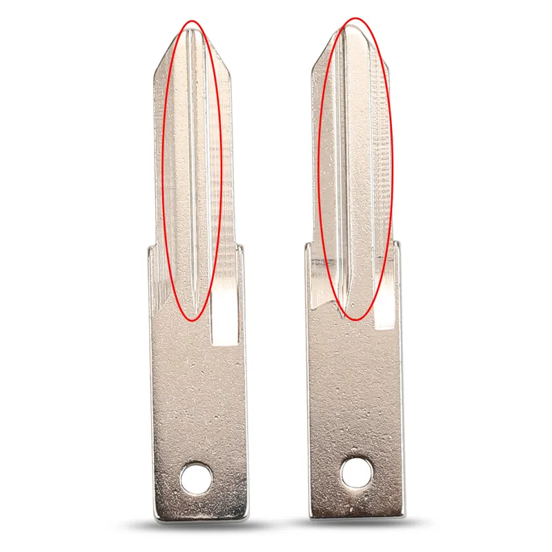 10 stücke original schlüssel blatt vac102 flip ungeschnittenes autos chl üssel blatt für renault megan modus clio modus kangoo logan sandero staub tuch Image