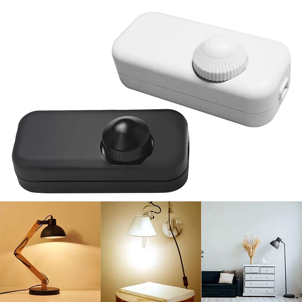 Inline-LED-Dimmer eingebauter Dreh-Ein-Aus-Knopf-Steuer dimmer 2-Farben-Wechselstrom 220-240V Innen 80x36x36mm elektrische Ausrüstung Image