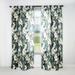 Designart "Grey And White Blossoms Orchid Lovely" Floral Room Darkening Curtain Panel