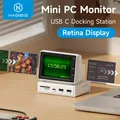 Hagibis Mini schermo IPS da 3,5 pollici AIDA64 Mini PC CPU RAM HDD Monitor dati Display sottopiede con hub USB C per PC portatile MacBook