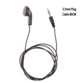 Auricolare da 1 pezzo con spina da 3,5 mm, auricolare singolo lato, auricolare a doppio canale per cuffie per PC portatile