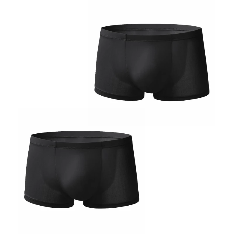 2 teile/los Mann Unterhosen Boxershorts Eis Seide coole Männer Boxer Kofferraum Unterwäsche Herren Höschen Pyjama Shorts Lounge wear Pfeil Hosen Image