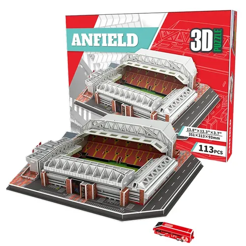3D Papier Puzzle DIY Anfield Fußballs tadion in Anfield Liverpool 3D Puzzle Modell Spielzeug