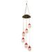 Christmas Atmosphere Decoration Wind Chime Lights Santa Solar Powered LED Wind Chime Lights