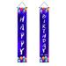 piaybook Banners and Flags The Porch Of The Couplet Decorative Curtains And Banners Hang On A Family Vacation Party On Valentine s Day Home Garden Outdoor Flag Banner Blue