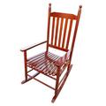 Mdesiwst Rocker Chair Sturdy Construction Strong Load-bearing Wood Summer Outdoor Patio Sling Chair for Garden