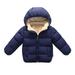 ZMHEGW Coats for Toddler Kids Child Baby Boys Girls Solid Winter Hooded Thick Warm Outerwear Clothes Outfits Jackets for Children