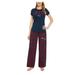 Women's Concepts Sport Navy/Red New England Patriots Arctic T-Shirt & Flannel Pants Sleep Set