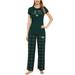 Women's Concepts Sport Green/Black New York Jets Arctic T-Shirt & Flannel Pants Sleep Set