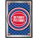 Detroit Pistons 27" x 19" Framed Mirrored Wall Sign