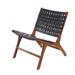 Black Mahogany Contemporary Accent Chair Accent Chair by Quinn Living in Black