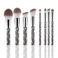 Natural Goat Hair Makeup Brush Set Professional by Luxury ENZO KEN, Cosmetic Brushes Makeup Set, Natural Makeup Brushes, Natural Bristle Makeup Brushes, Natural Hair Makeup Brushes Set Professional.