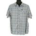 Columbia Shirts | Columbia Mens Sz Xl Shirt Blue Plaid Button Up Short Sleeve Collared Zip Pocket | Color: Blue | Size: Xl