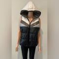 Adidas Jackets & Coats | Hooded Adidas Puff Vest | Color: Black/Silver | Size: M