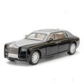 ZSCAL 1/32 for Phantom/for Cullinan metal die-cast alloy car model - suitable for male toy vehicle enthusiasts to collect, display and give gifts (Color : BlackSilver)