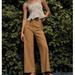 Anthropologie Pants & Jumpsuits | Anthropologie Plus Colette Cropped Wide Leg Pants Color Honey | Color: Brown/Gold | Size: 22w