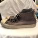 Converse Shoes | Converse Suede Gray Hightops Size Men’s 13. Zip Up Backs. | Color: Gray | Size: 13