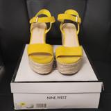 Nine West Shoes | Nine West Yellow Wedge Sandal 9m | Color: Yellow | Size: 9