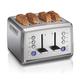 Twshiny Digital 4 Slice Extra Wide Slot Stainless Steel Toaster with Bagel & Defrost Settings, Toast Boost, Slide-Out Crumb Tray, Auto-Shutoff and Cancel Button (24796)