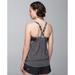 Lululemon Athletica Tops | Lululemon Rest Less Tank Top In Gray Flowabunga Size 4 Black Floral Flowers | Color: Black/Gray/Tan | Size: 4