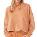 Free People Tops | Intimately Free By Free People Kelly Relaxed Sweatshirt | Color: Orange/Tan | Size: S
