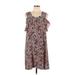 Madewell x Karen Walker Casual Dress - Shift Cold Shoulder Sleeveless: Brown Dresses - Women's Size 10