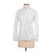 Superdry Long Sleeve Button Down Shirt: White Stripes Tops - Women's Size 2