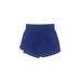 Body Language Sportswear Athletic Shorts: Blue Print Activewear - Women's Size Medium