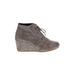 TOMS Ankle Boots: Gray Print Shoes - Women's Size 8 1/2 - Round Toe