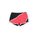 Nike Athletic Shorts: Red Color Block Activewear - Women's Size Small