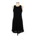 Nine West Casual Dress - A-Line: Black Solid Dresses - Women's Size Medium