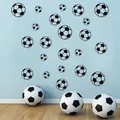 Autocollant Mural Personnalisé Ballon de Football pour Chambre de Garçon Art en Vinyle pour