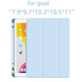 Smart Cover avec porte-crayon étui pour iPad Pro 11 2021 10.2 9th 8th 2018 2017 9.7 Ari 2/3 Mini 5