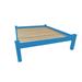 Red Barrel Studio® Anaaya Solid Wood Bed Frame Wood in Blue | 20 H x 66 W x 86 D in | Wayfair 2A3FD9E1A3814BDFA1F85163C4D82463