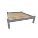 Red Barrel Studio® Anaaya Solid Wood Bed Frame Wood in Gray | 20 H x 59 W x 81 D in | Wayfair B3244A67BDF44EC0888CDDFBDCB31072