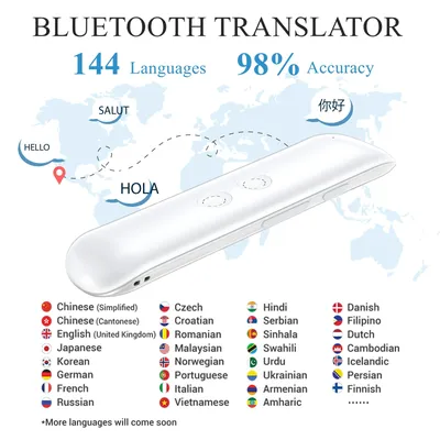 Wooask-Traducteur de langue en temps réel dispositif de Campanvocal de poche 144 langues pour les