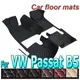 Tapis de sol de voiture en cuir sur mesure pour VW Passat accessoires de repose-pieds B5 2003