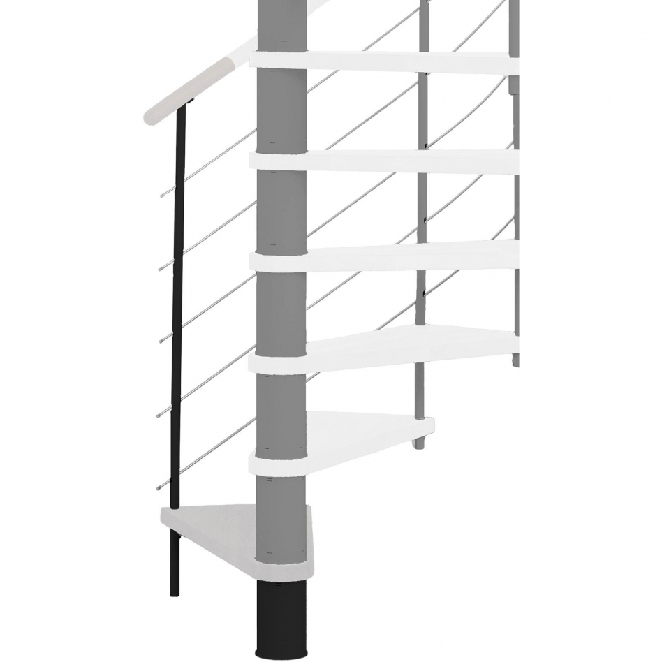 Minka Höhenerweiterung für Venezia, 332 cm, 140 cm,Buche,Schwarz,weiß gebeizt & lackiert Image