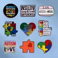 Spilla per autismo Puzzle colorato spilla per la consapevolezza della salute distintivo