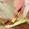 Chef ätherisches edelstahl gemüse cutter küche gadgets ware Gold manuelle metall zwiebel knoblauch
