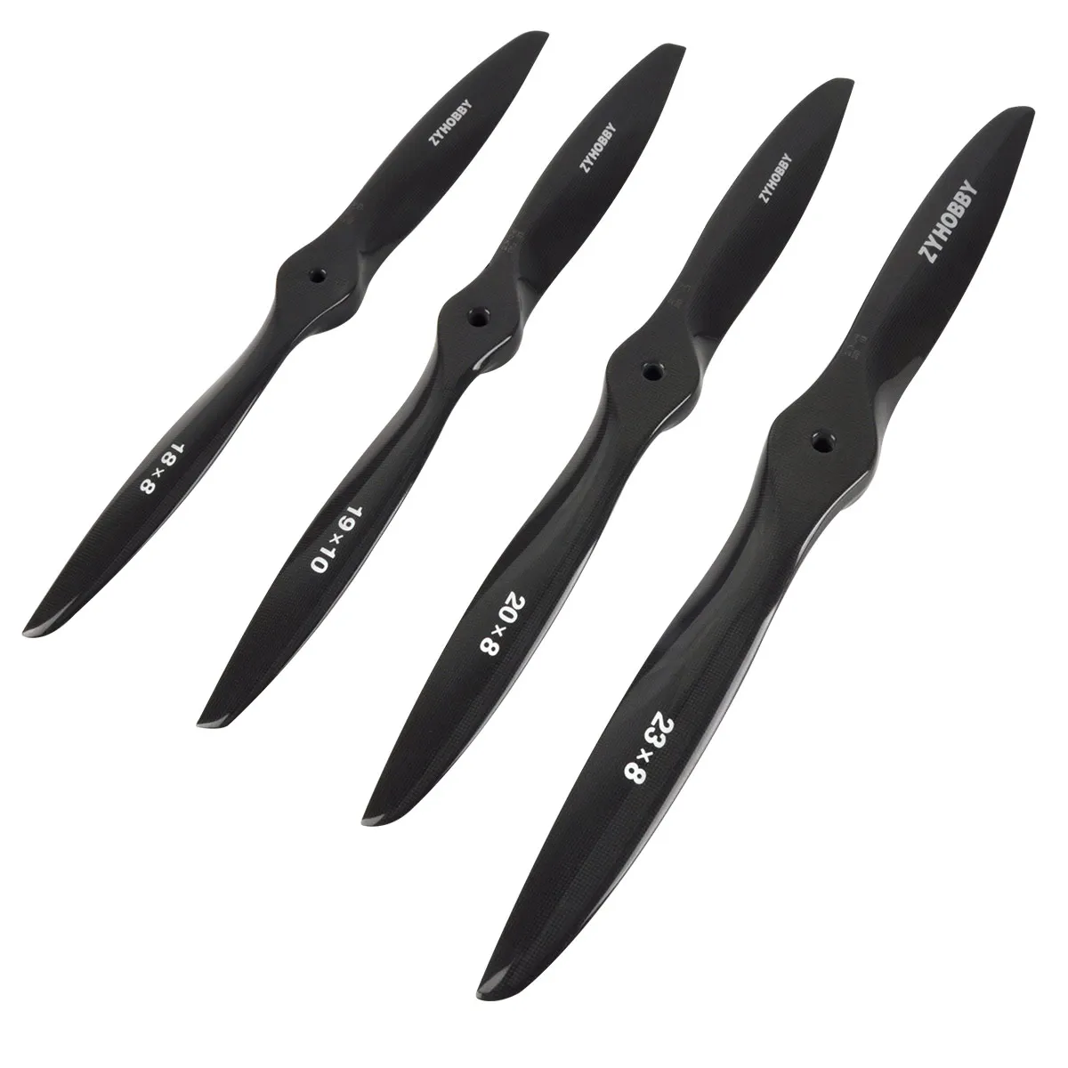 1Pc Super Starke Licht Carbon Propeller Prop Für RC Starrflügel Benzin Motor Flugzeug 16/17/18/19/20/22/23 zoll Image