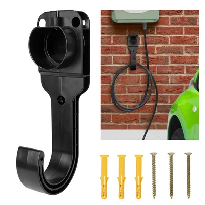 Ev Ladegerät Kabel halter Universal für Elektroauto Lade pistole Kopf Steckdose Wand halterung für Typ 2 Stecker EU-Stecker Image